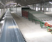 Paper faced gypsum board production line